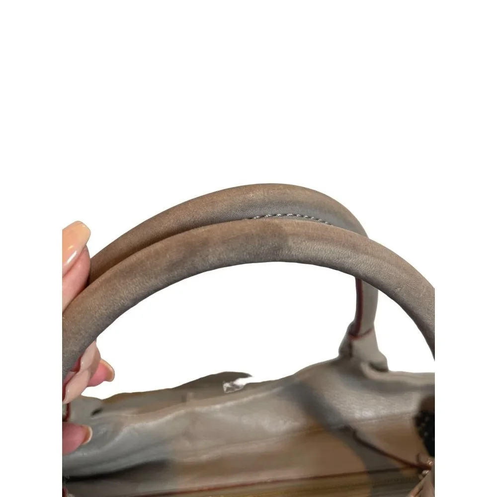 Kate Spade Berkshire Road Stevie Satchel Gray Pebble Leather Shoulder Bag - Picture 6 of 12